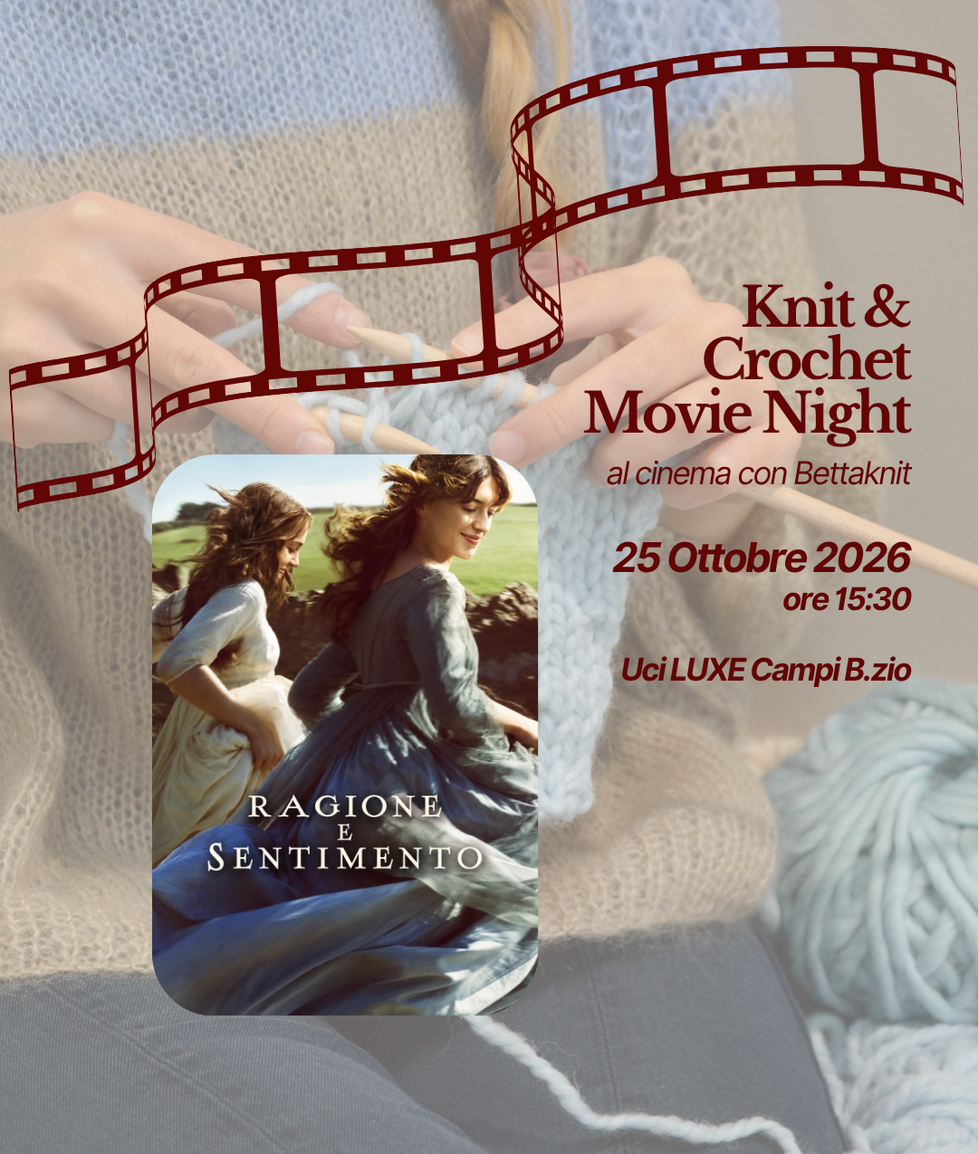 KNITTING & CROCHET MOVIE NIGHT - CAMPI BISENZIO - 25 ottobre
