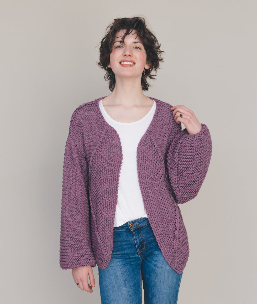 LAVENDER CARDI Sample