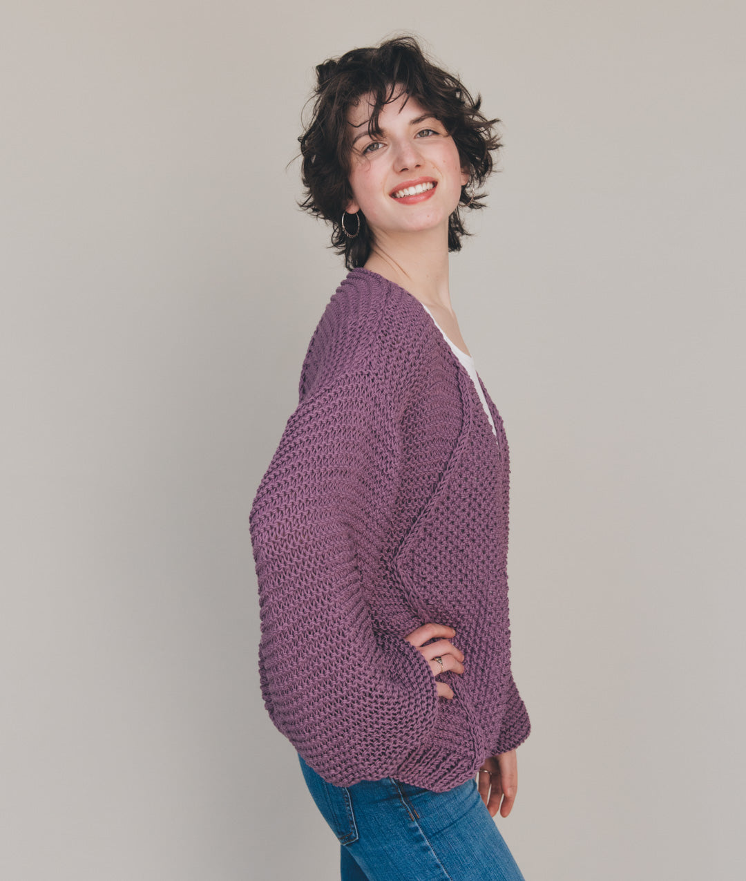 LAVENDER CARDI Sample