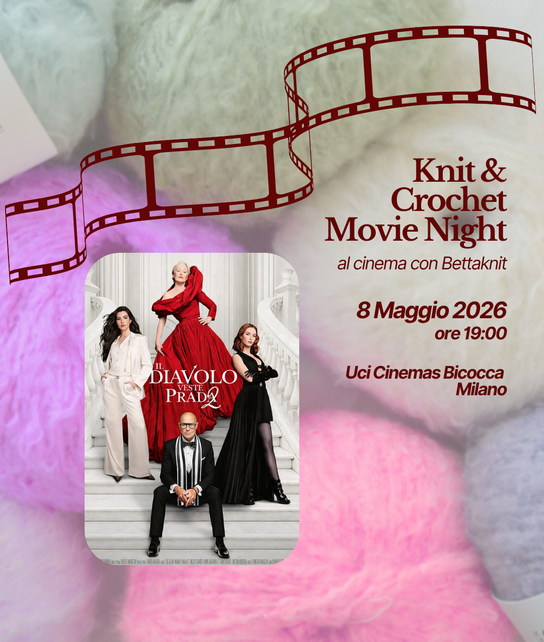 KNITTING & CROCHET MOVIE NIGHT - MILANO - 8 Maggio