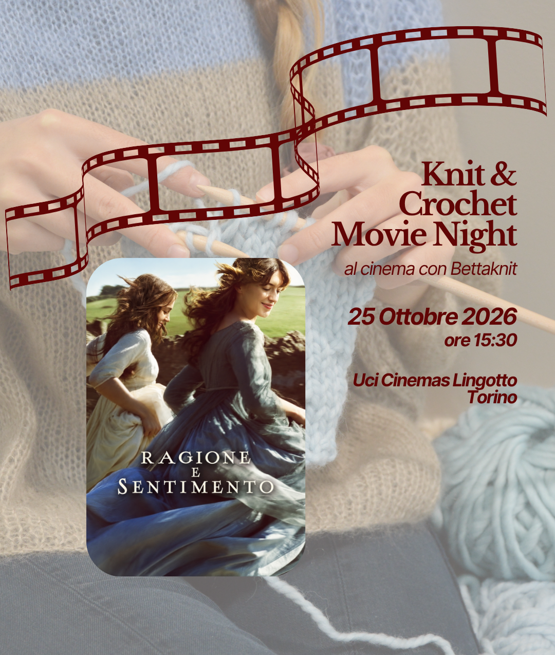 KNITTING & CROCHET MOVIE NIGHT - TORINO - October 25