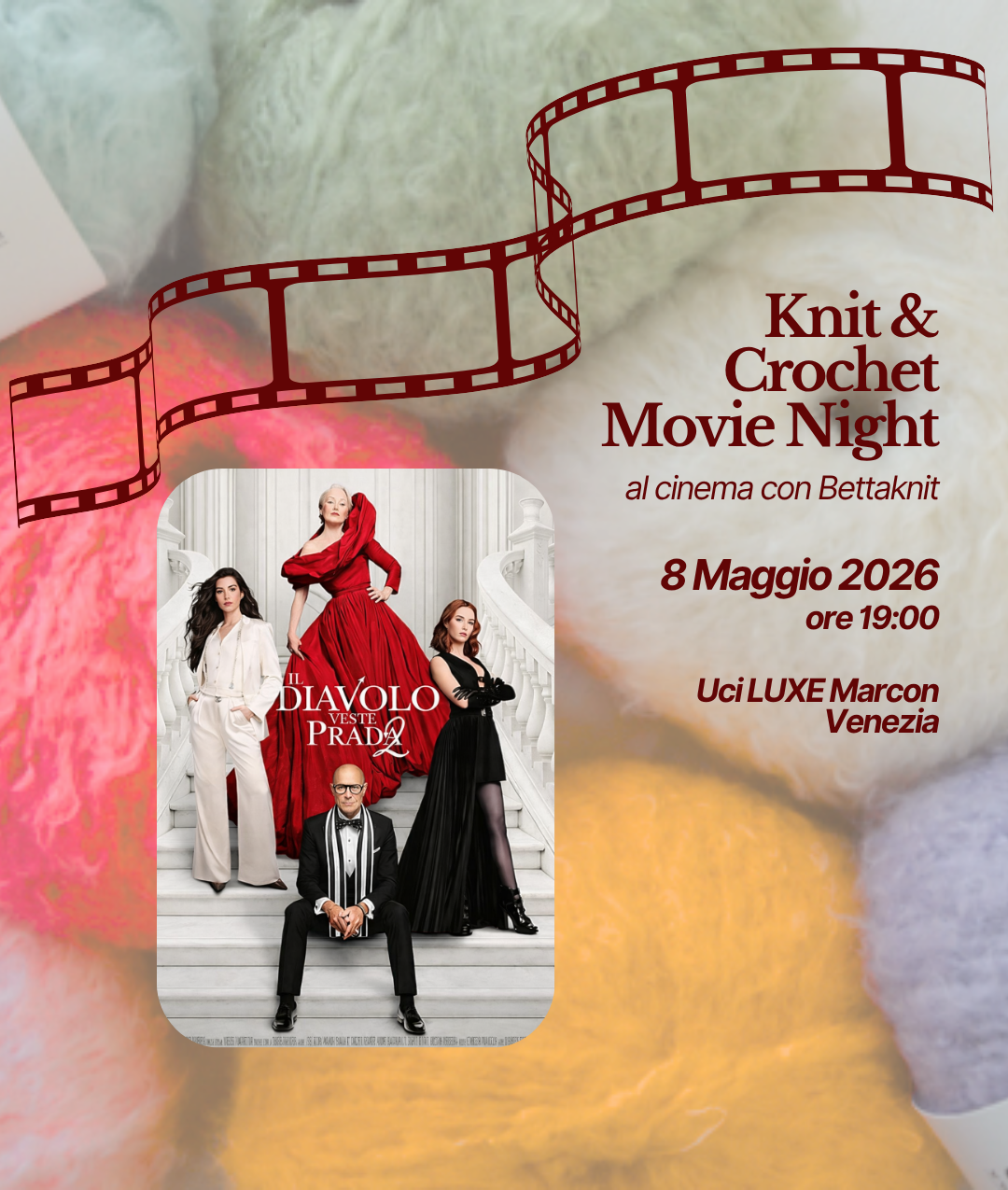 KNITTING & CROCHET MOVIE NIGHT - VENEZIA - 8 Maggio