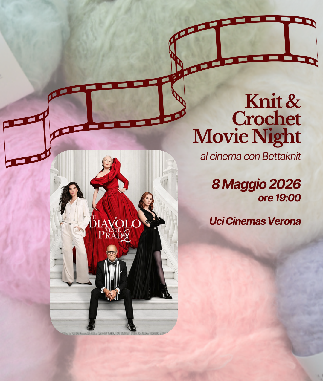 KNITTING & CROCHET MOVIE NIGHT - VERONA - 8 Maggio