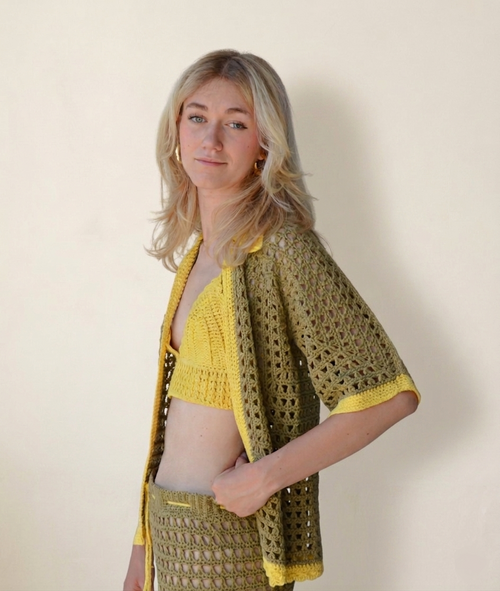 Load image 1 in gallery view. CROCHET KIT AMBER CARDIGAN by Noral Crochet