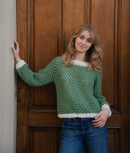 Load image 1 in gallery view. CROCHETING KIT MERIDA SWEATER
