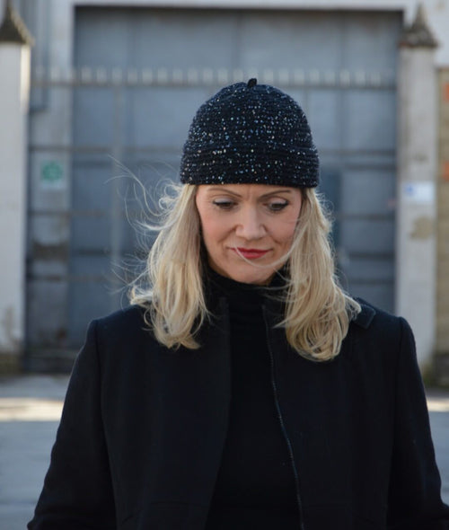 Load image 1 in gallery view. CROCHET KIT STARRY NIGHT BEANIE