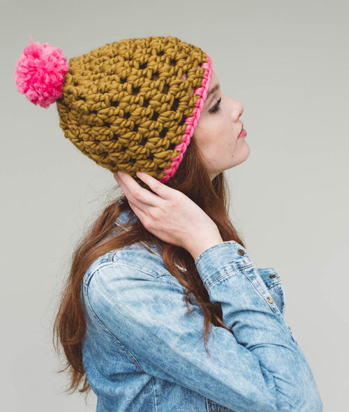 Load image 1 in gallery view. CROCHET KIT ASPEN HAT