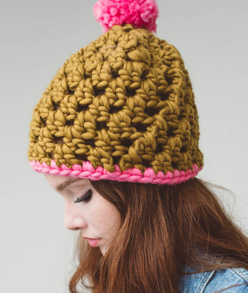 Load image 1 in gallery view. CROCHET KIT ASPEN HAT