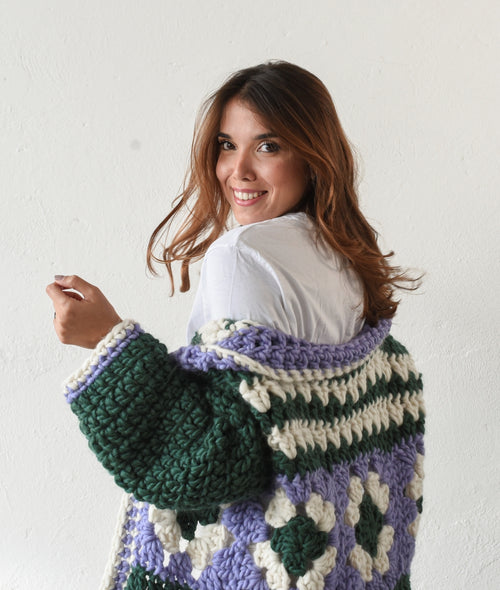 Load image 1 in gallery view. CROCHET KIT FLORA COAT