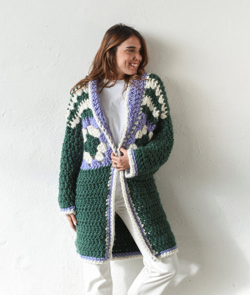Load image 1 in gallery view. CROCHET KIT FLORA COAT