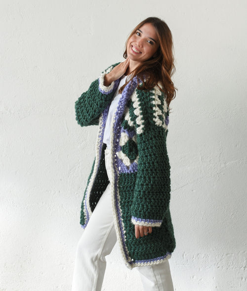 Load image 1 in gallery view. CROCHET KIT FLORA COAT