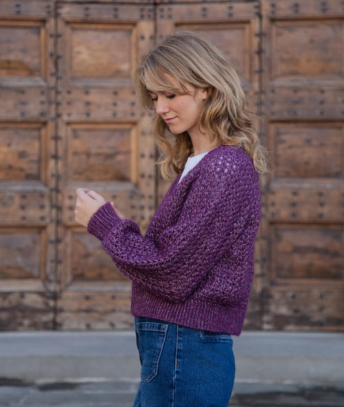 Load image 1 in gallery view. CROCHET KIT ONYX CARDIGAN