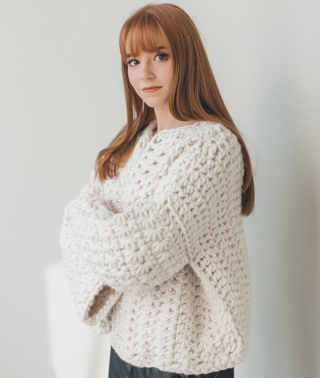 CROCHET KIT SNOWFLAKE CARDI