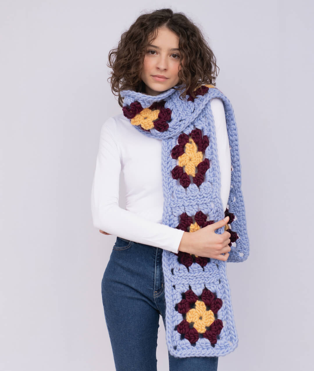 GRANNY SCARF - SCHEMA GRATUITO
