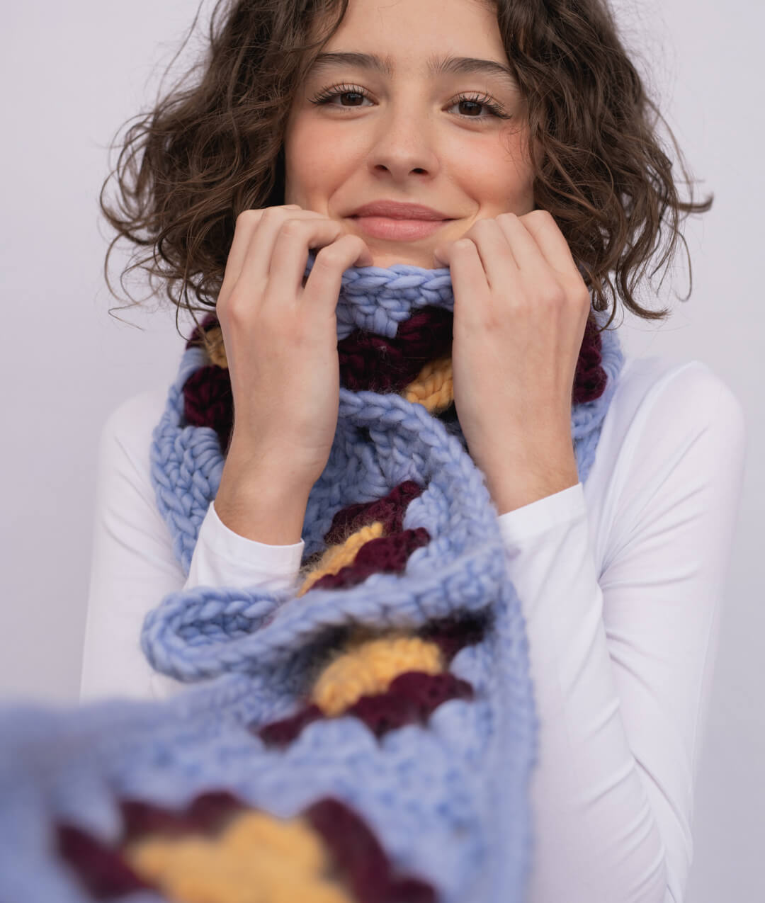 GRANNY SCARF - SCHEMA GRATUITO