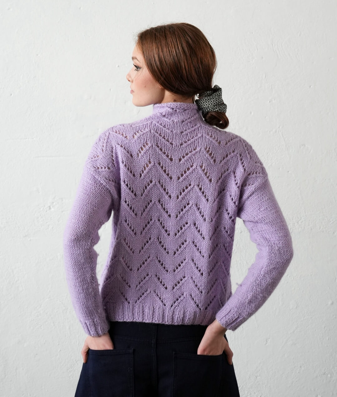 Pull Back Patern Provence Pull – Free Knitting Pattern Lace Sweater in Wool | Bettaknit ...
