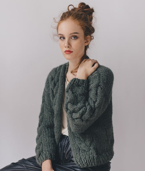 Load image 1 in gallery view. KNITTING KIT BECKY CARDIGAN