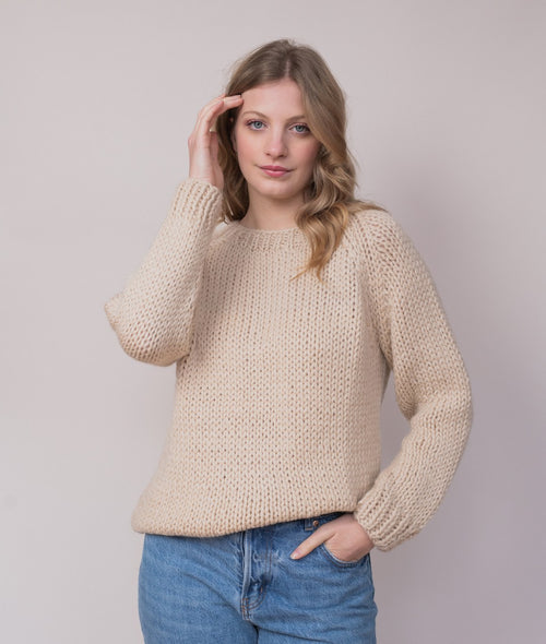 Load image 1 in gallery view. KNITTING KIT BOYFRIEND SWEATER