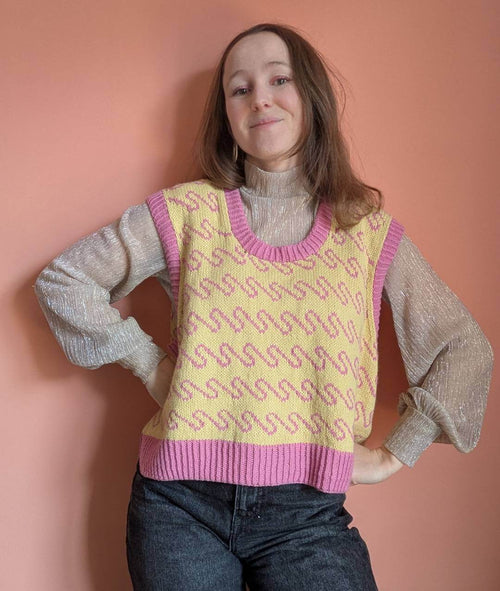 Carica immagine 1 in visualizzazione galleria. KNITTING KIT ECUME VEST