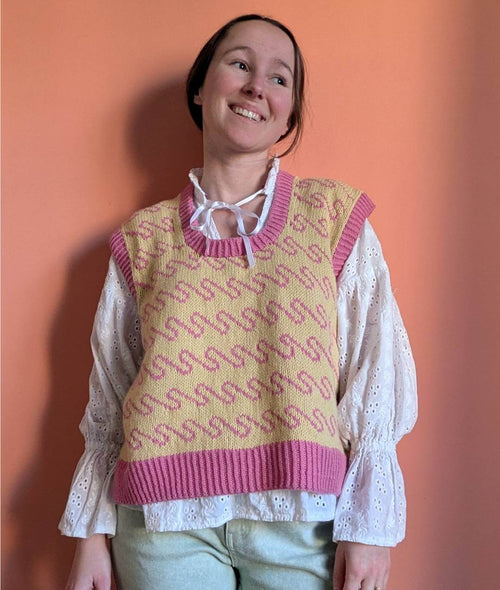 Carica immagine 1 in visualizzazione galleria. KNITTING KIT ECUME VEST