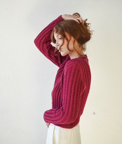 Load image 1 in gallery view. KNITTING KIT IVORY CARDI