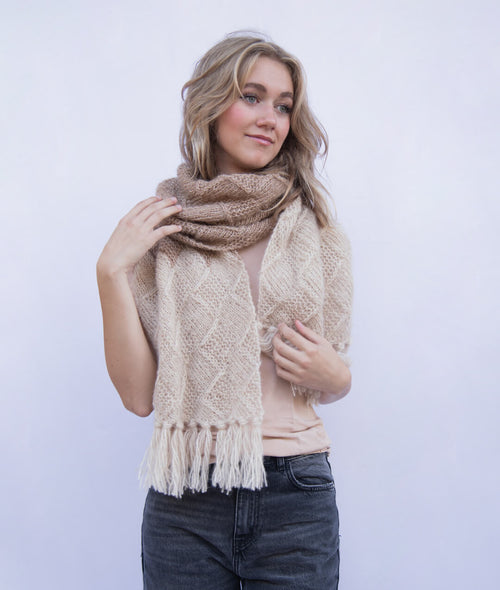 Load image 1 in gallery view. KNITTING KIT ABIGAIL SCARF