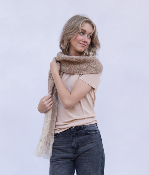 Load image 1 in gallery view. KNITTING KIT ABIGAIL SCARF