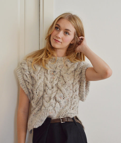 Load image 1 in gallery view. KNITTING KIT CABLE DREAM VEST