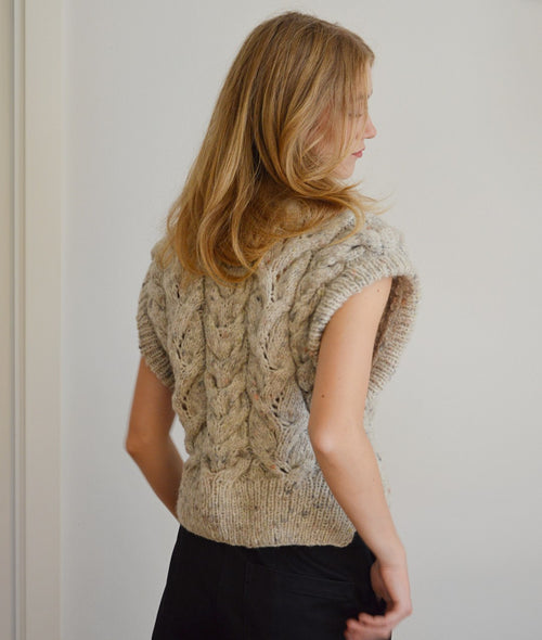 Load image 1 in gallery view. KNITTING KIT CABLE DREAM VEST