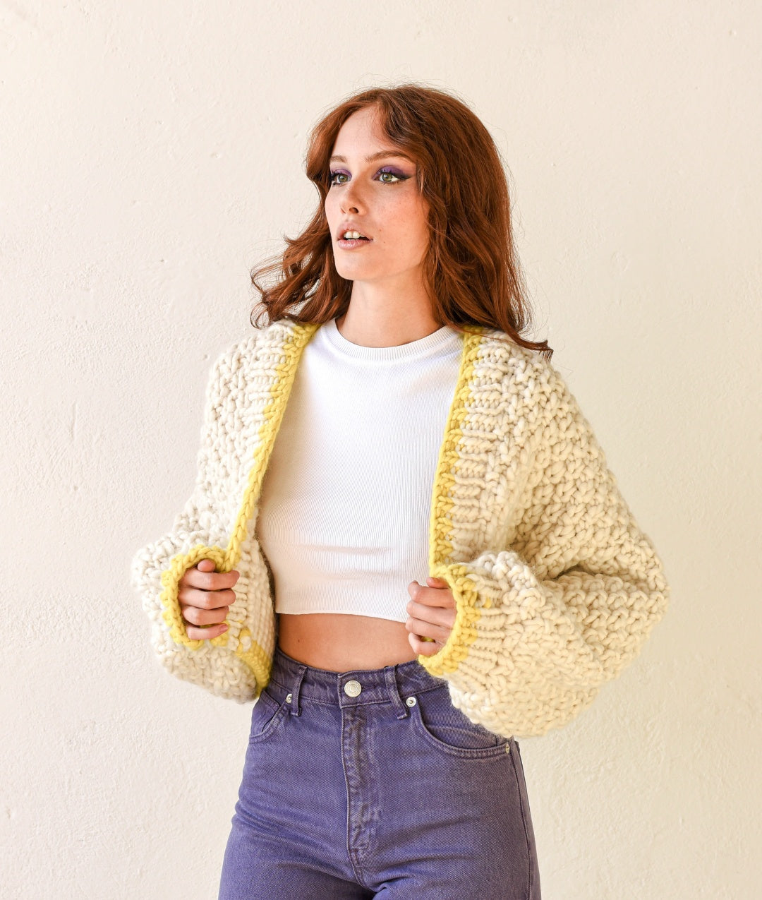 KIT MAGLIA CELESTE CARDIGAN