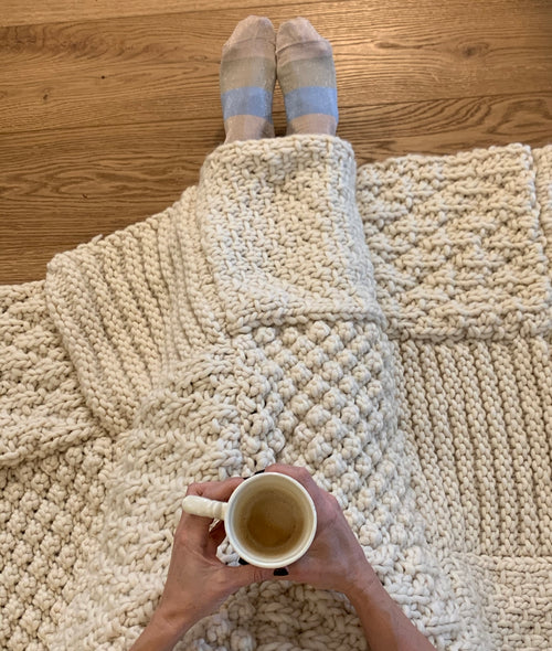 Load image 1 in gallery view. KNITTING KIT DAILY COMFORT BLANKET