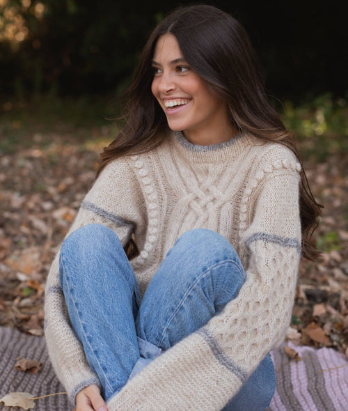 Load image 1 in gallery view. KNITTING KIT FRANCES SWEATER