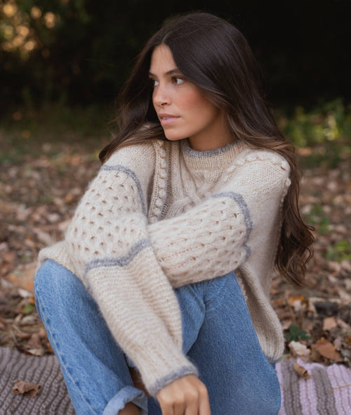 Load image 1 in gallery view. KNITTING KIT FRANCES SWEATER