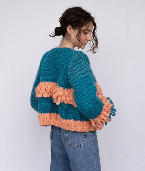Carica immagine 1 in visualizzazione galleria. KIT MAGLIA LOOPY CARDIGAN