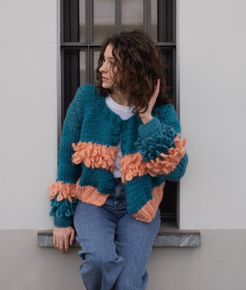 Carica immagine 1 in visualizzazione galleria. KIT MAGLIA LOOPY CARDIGAN