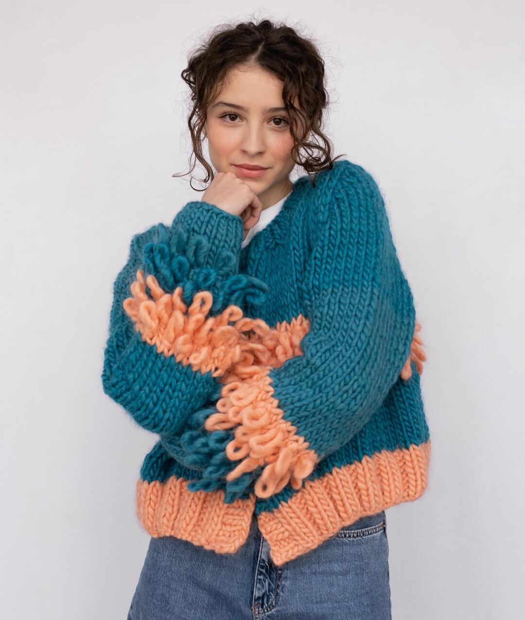 KIT MAGLIA LOOPY CARDIGAN