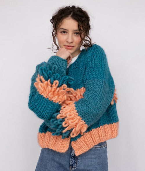 Carica immagine 1 in visualizzazione galleria. KIT MAGLIA LOOPY CARDIGAN