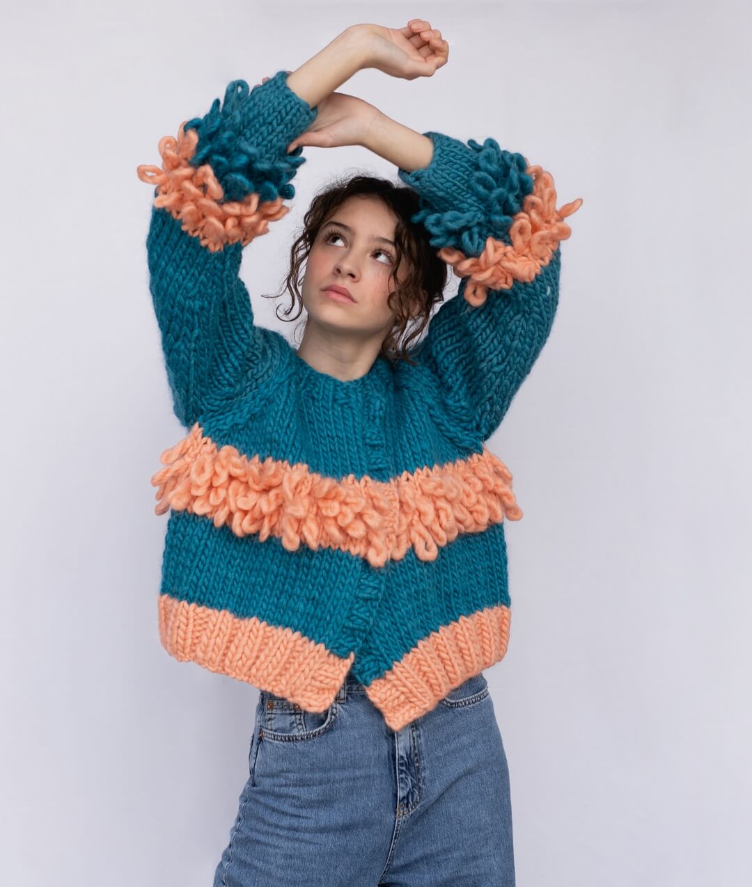 KIT MAGLIA LOOPY CARDIGAN
