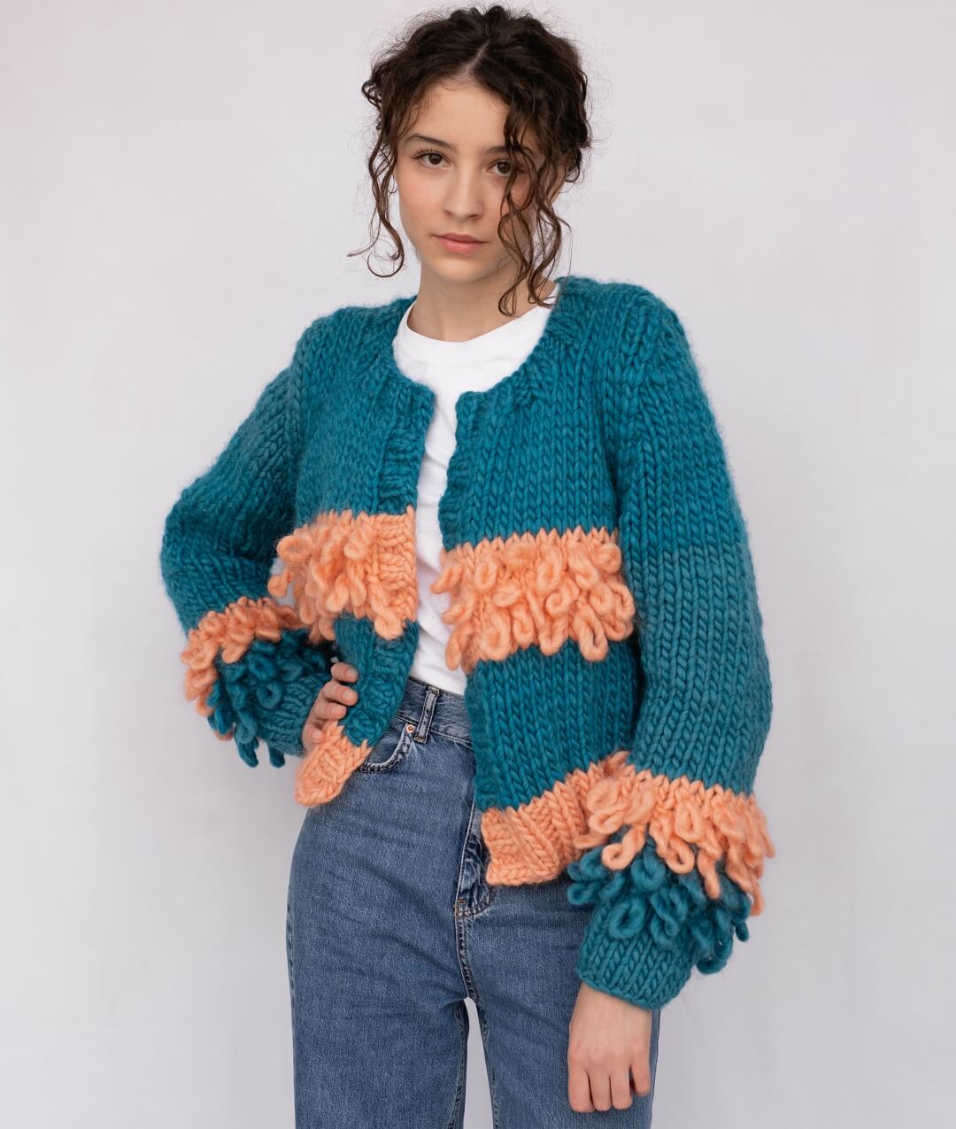 KIT MAGLIA LOOPY CARDIGAN