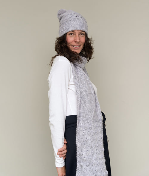 Load image 1 in gallery view. KNITTING KIT LOVE GRAMMAR SCARF
