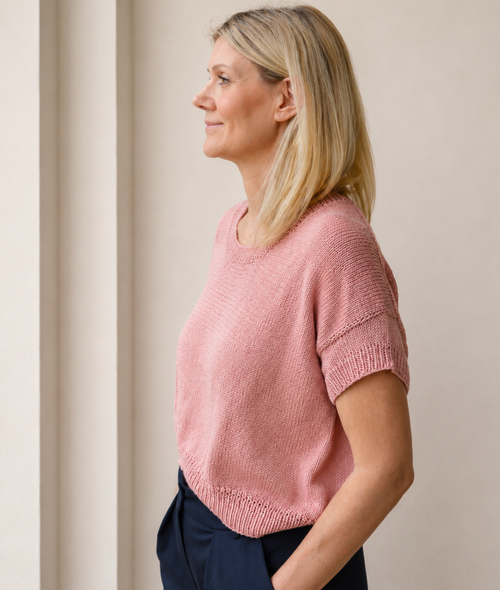 Carica immagine 1 in visualizzazione galleria. KNITTING KIT SILVIA TEE by Sosami Knit