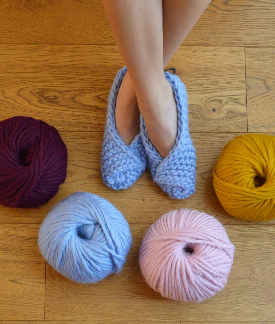 KIT MAGLIA STAY COZY SLIPPERS by Sosami