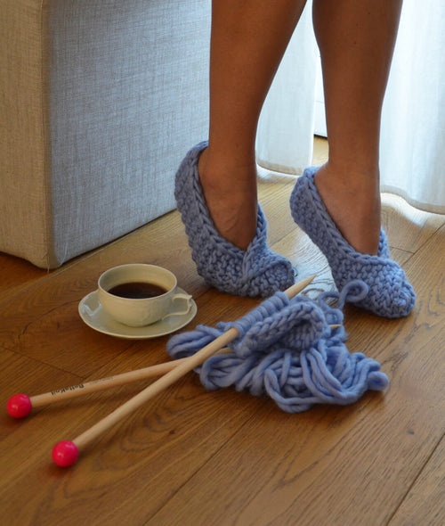 Carica immagine 1 in visualizzazione galleria. KIT MAGLIA STAY COZY SLIPPERS by Sosami