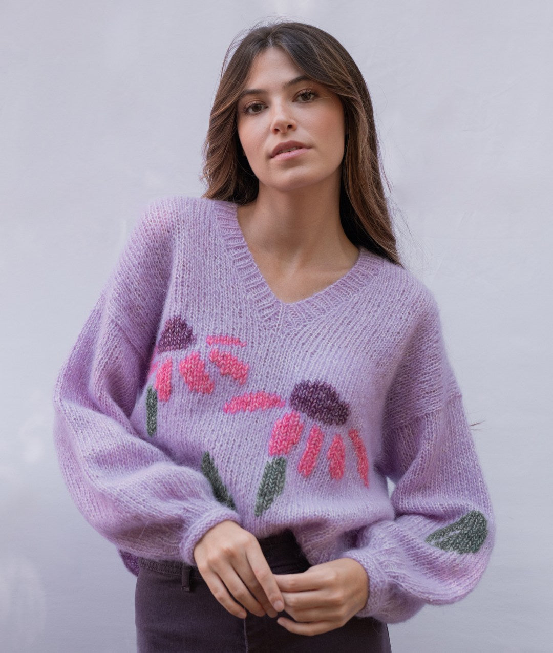 KIT MAGLIA VIOLET SWEATER