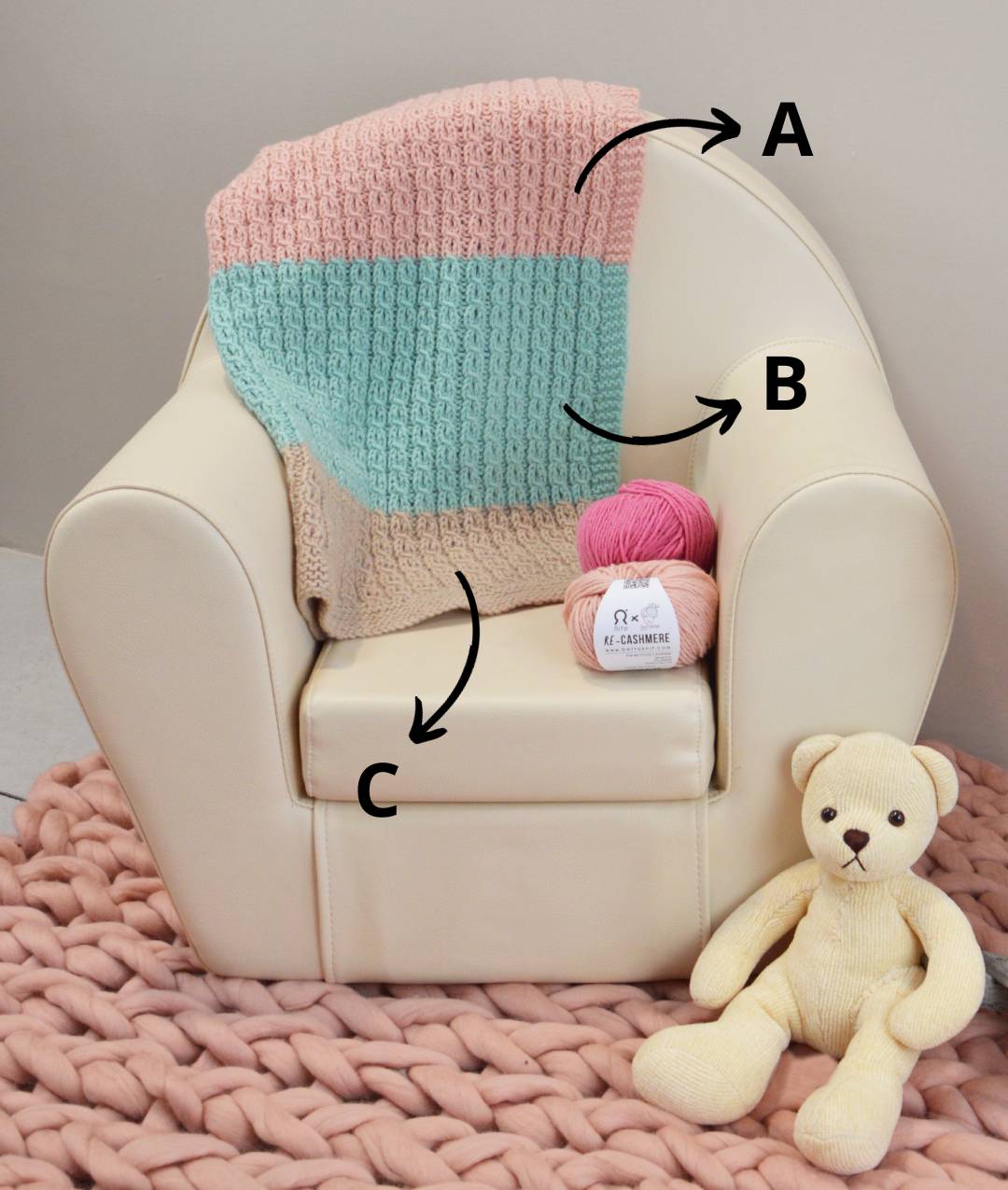 KIT MAGLIA MOLLY BABY BLANKET