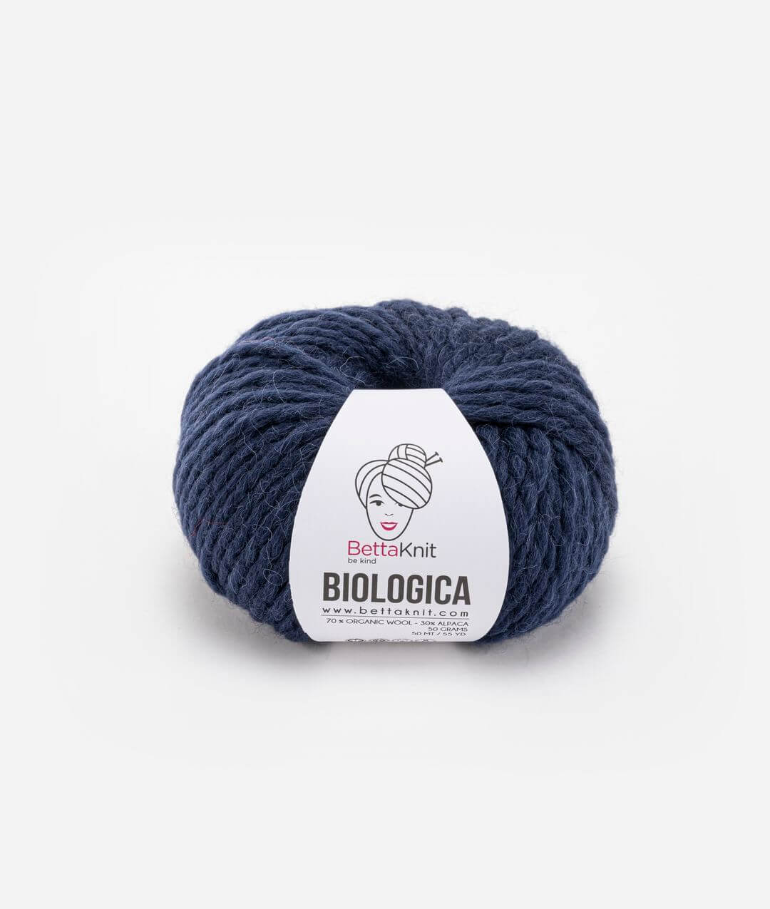 Biologic Blue Unit Biologica – 70% Organic Wool & 30% Alpaca | Bettaknit – BettaKnit