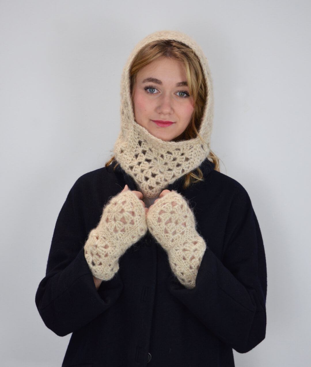 CROCHET KIT COZY MITTENS & BALACLAVA
